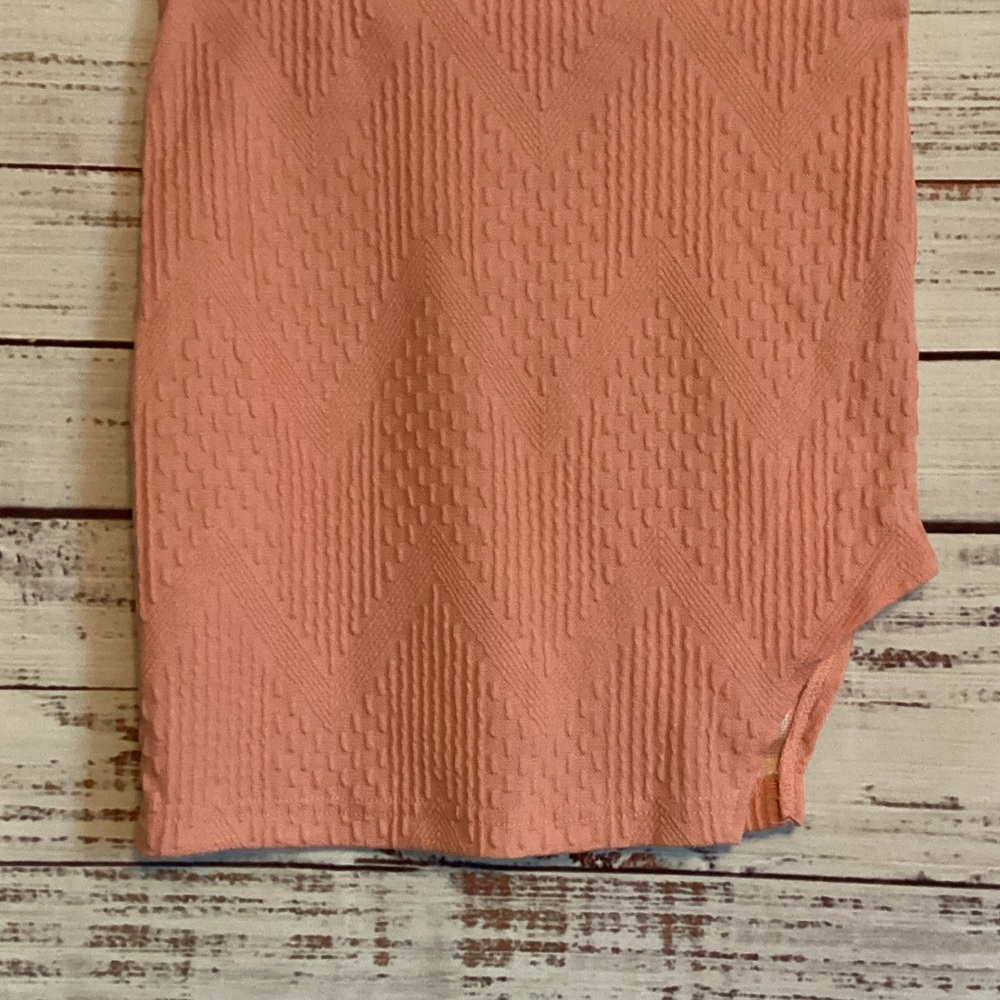 SHEIN Textured Pink Pencil Skirt